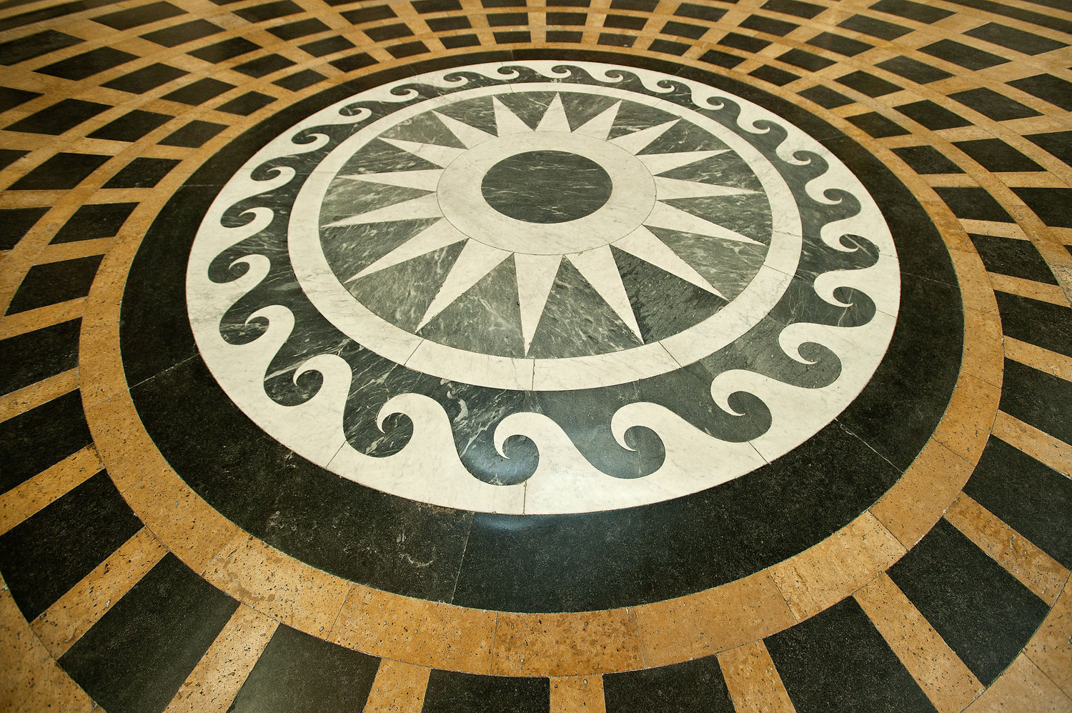 Pantheon marble floor medalion